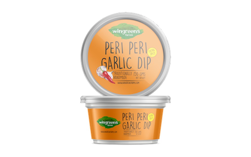 Wingreens Farms Peri Peri Garlic Dip    Cup  150 grams